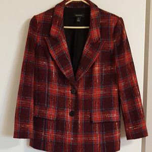 Halogen Avondale Plaid Tweed Blazer